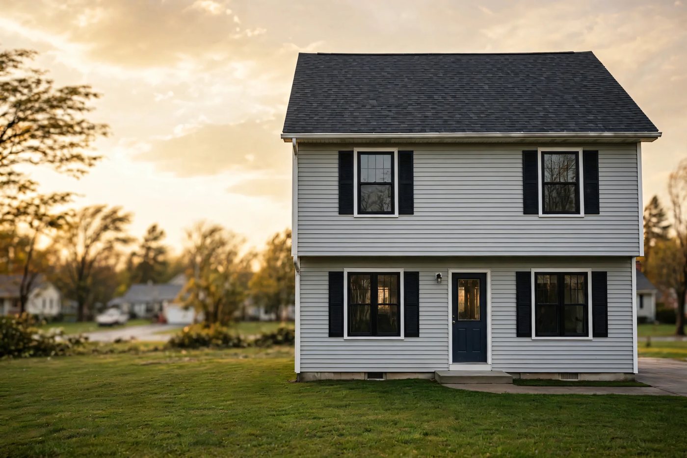 Architectural shingle roof on an Elmwood Village colonial